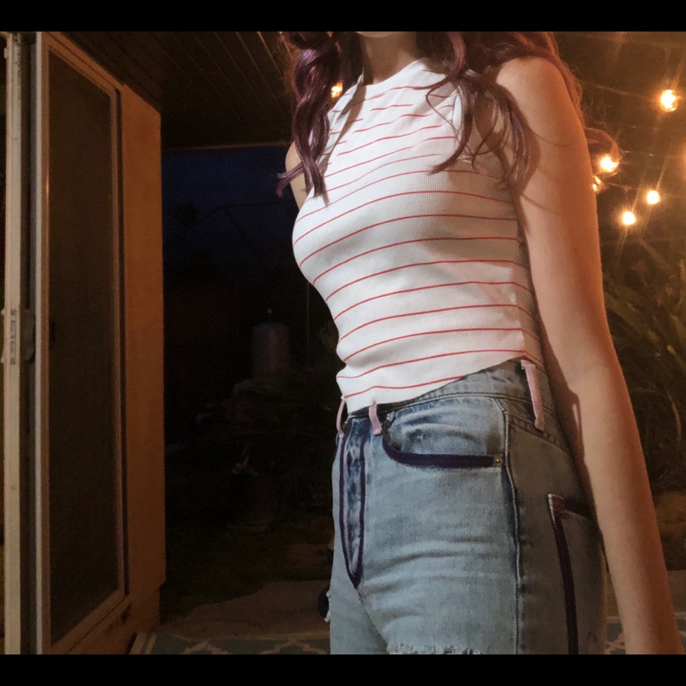 striped wildfox tank